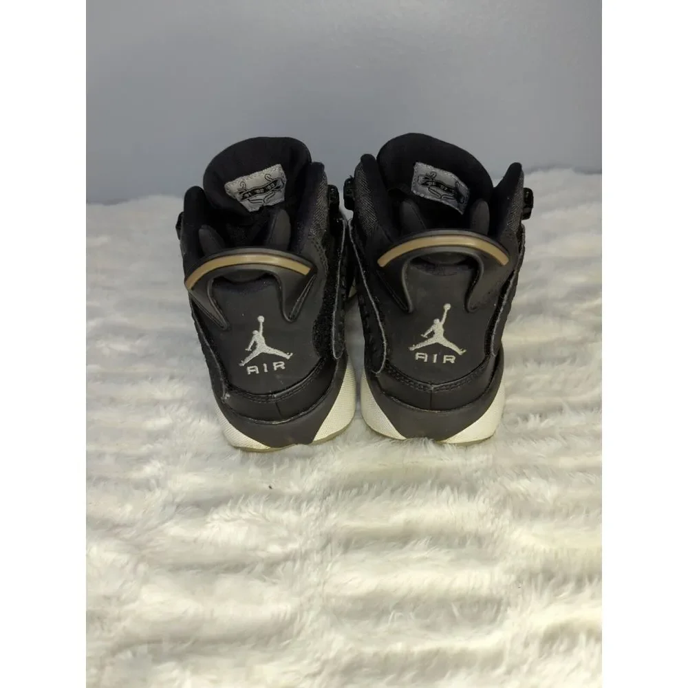 Nike Jordan‎ Jr 6 Rings Sneakers Black/Matte Silver-White 323419-021. Size 6.5Y